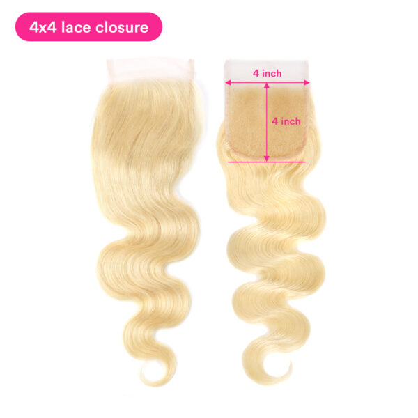 #613 Transparent Lace Closure Virgin Hair Body Wave Lace Frontal Closure - Image 3